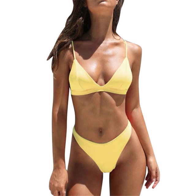 DPTALR Ensemble Bikini Deux Pièces pour Femmes Maillot de Bain Rembourré Rehausseur