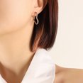 thumbnail image 3 of LYMAYTER Boucles d'Oreilles pour Femmes 1 Paire - Acier Géométrique, Multi - Formes, 3 of 6