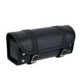 thumbnail image 3 of Herramienta de rollo con para motocicleta Bolsa de sillín de moto de cuero de imitación Negro Macarena alforja, 3 of 7