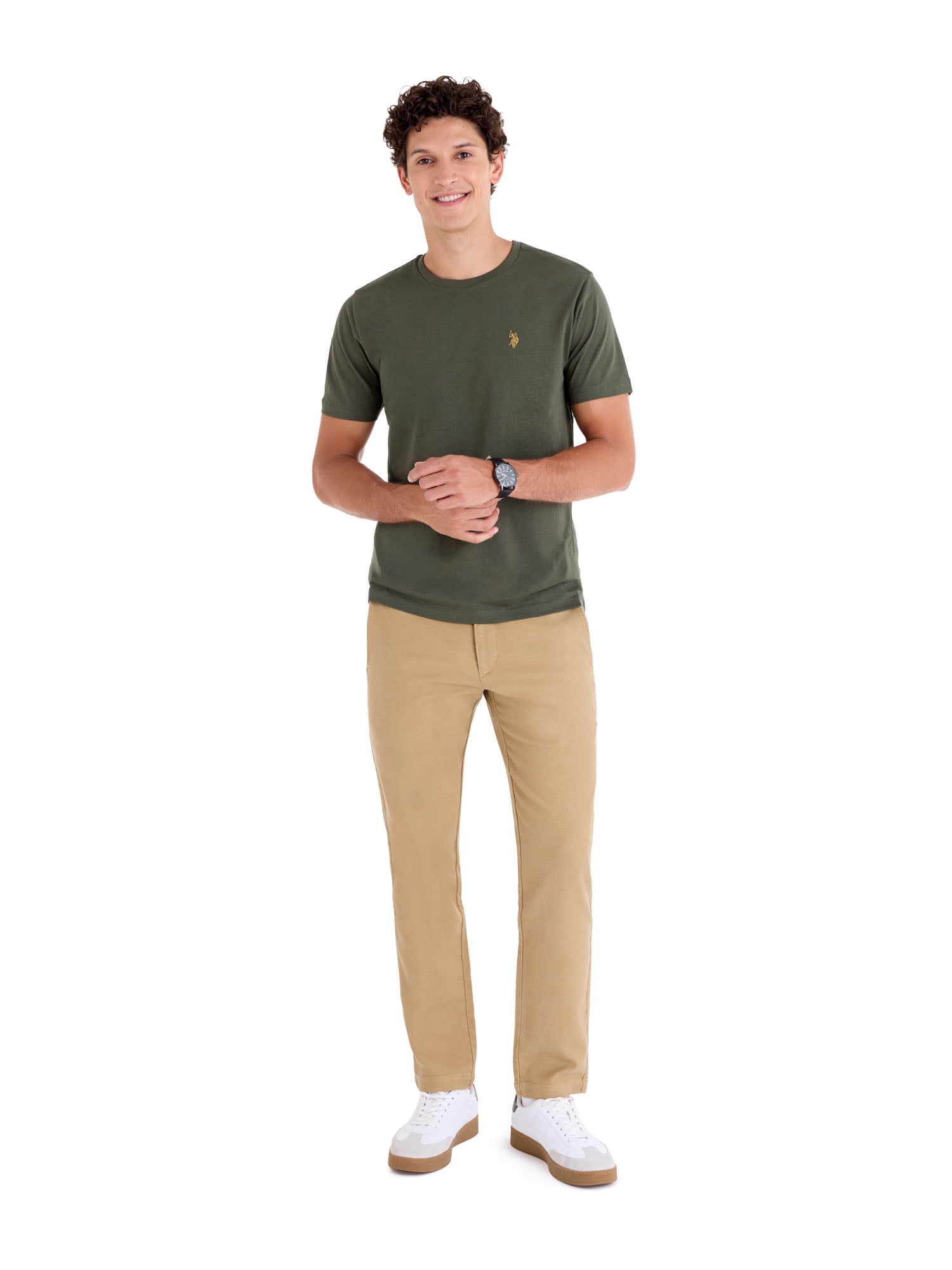U.S. Polo Assn. Men's Slim Straight Knit Chino Pant