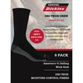 thumbnail image 4 of Genuine Dickies Men's Dri-Tech Crew Socks, 6-Pack, Sizes 6-15, 4 of 5