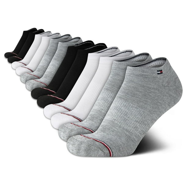 Calcetines No Show Tommy Hilfiger para mujer, paquete de 12, tallas 4-10