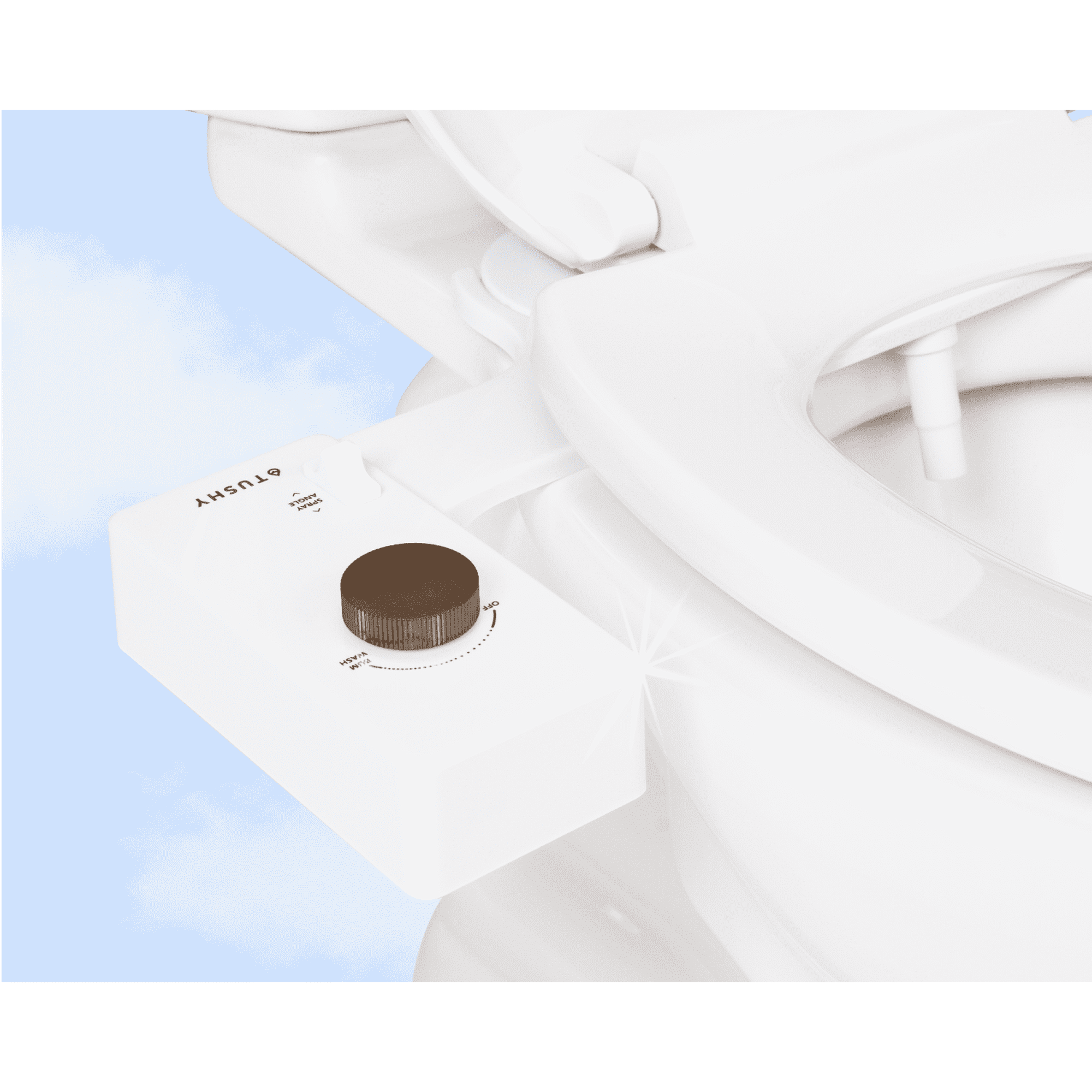 TUSHY Classic 3.0 Bidet Toilet Seat Attachment, Self-Cleaning, One Size, Easy Installation, White/Bronze