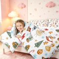 thumbnail image 4 of Manfei Festive Nutcracker 7-Piece Twin Bedding,Christmas Snowflake Bedding Comforter Set,White,Christmas Reversible, 4 of 6