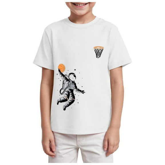 Gubotare Graphic Tees for Boys Toddler Baby Boy Girl Birthday Shirt Excavator T-Shirt Top Birthday Party Gift Graphic Tees Sizes 9-10T (White,9-10 Years)