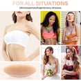 thumbnail image 2 of Hongchun Nipple Covers For Women-reusable Invisible Adhesive Silicone Pasties Bra, 2 of 7