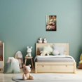 thumbnail image 5 of ZHONGYUTONG Easter Canvas Wall Decor Vintage Bunny Picture Wall Art Cute Rabbit Art Prints for Nursery Kids Bedroom Framed (28.00" x 42.00"), 5 of 5
