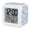 Sky Blue, variant on Christmas Digital Alarm Clock for Bedrooms,Smart LED Alarm Clock with 7 Color Changing Night Light,Red Cardinal Birds on Branch Berries White Black Stripes Silent Wake Up Clocks for Study Cooking