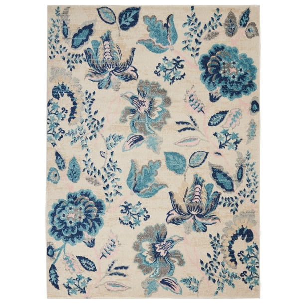 French Country Floral Area Rug by Pinewood Grove