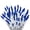 Blue, variant on 612 Vermont 50 Pink Christmas Lights on a White Wire String, Indoor and Outdoor Use, 9' Lighted Length, 11' Total Length