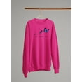 thumbnail image 3 of Give Yourself Time Butterfly  Sweatshirt Women -Image by Shutterstock, Female 3X-Large, 3 of 4