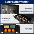 thumbnail image 6 of 71" Rolling Metal Garage Storage Cabinet with Wheels, 3 Drawers, Locking Doors & Adjustable Shelves, Steel Tool Cabinet for Workshop Warehouse, 6 of 7