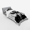 thumbnail image 2 of Ambesonne Cat Bedding Set 3 Pcs, Mid Century Modern Boho Kitties, Twin, Pale Grey Charcoal Grey, 2 of 2