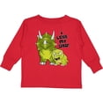 thumbnail image 3 of Inktastic I Love My Dad with Baby and Daddy Triceratops Boys or Girls Long Sleeve Toddler T-Shirt, 3 of 5