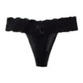thumbnail image 4 of Puntoco Ropa interior para mujer, bragas, ropa interior sexy de encaje para mujer, bragas sólidas ahuecadas, cómodas y delgadas, 4 of 4