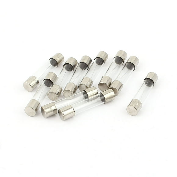 Unique Bargains 10pcs 250V 5A Quick Blow Fast Acting Glass Tubes Fuses 6mm x 30mm
