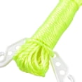 thumbnail image 2 of Cuerda de ropa colgante de plástico de 32.8Ft con ganchos verde 1 paquete, 2 of 5