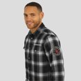 thumbnail image 6 of Men's Darius Rucker Collection by Fanatics Black Oklahoma Sooners Flannel Plaid Full-Snap Shirt, 6 of 6