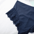 thumbnail image 5 of Fulorrnie High Waisted Lace Trimmed Shaping Women's Panties Supportive Briefs Underwear Boyshorts for Tummy Control All Day Comfort, Blue, XL, 5 of 10