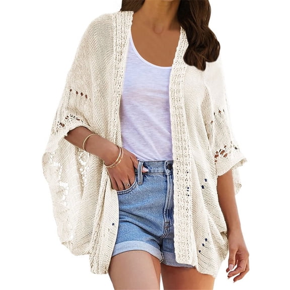 Batwing Sleeve Women Oversize Loose Cardigan Lightweight Cover
