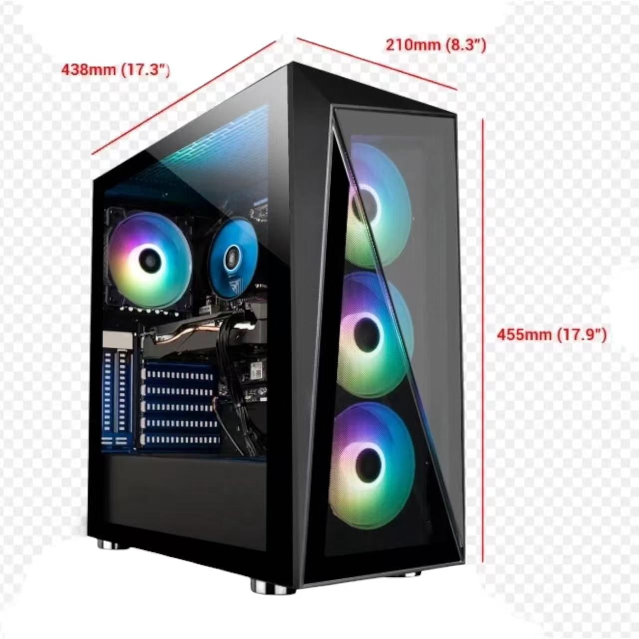 Foxtec Gaming Desktop Computer, Intel Core i7-8700, 16GB RAM
