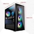 thumbnail image 4 of Foxtec Gaming Desktop Computer, Intel Core i7-8700, 16GB RAM, 512GB SSD, NVIDIA RTX 4060, RGB Fans, WiFi, Windows 11 Pro, 4 of 4