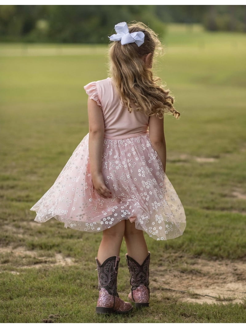 Oudiya Toddler Girls Tutu Fairy Dress Fluffy Ruffle Sleeve Dresses Summer  Casual Tulle Party Sundress for Kids 2T-3T - Walmart.com
