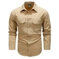 thumbnail image 1 of Men's Outdoor Long Sleeved Shirt Jacket With Heat Dissipation At The Back, 1 of 3