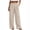 EO41_Beige, variant on Womens Casual Wide Leg Palazzo Pants Flowy Summer Elastic Waisted Pants 2026 Beach Vacation Travel Trousers with Pockets Navy M