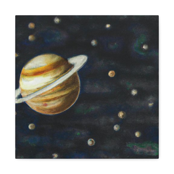 Jupiter's Celestial Pointillism - Canvas