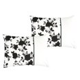thumbnail image 2 of 7-Piece Kona Floral Black and White Comforter Set Queen Size, 2 of 7