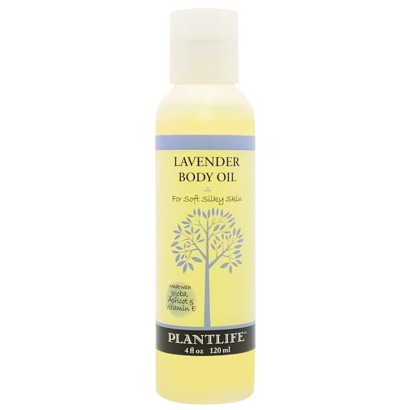 Plantlife Lavender Body Oil – Calming, Moisturizing Blend with Plant-Based Oils for Soft Skin, Made in California, 4 oz