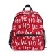 thumbnail image 1 of Mochilas escolares ortopédicas para niños de grado 1 a 6, morrales grandes con estampado de letras, color negro, novedad de 2021 Fivean  unisex, 1 of 2