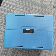 FlyingBoom Foldable Plastic 2 Step Stool-Blue