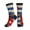 3 Black, variant on Men's Cuban Flag Retro Novelty Athletic Socks Women's Digital Printing Funky Patterned Crew Socks