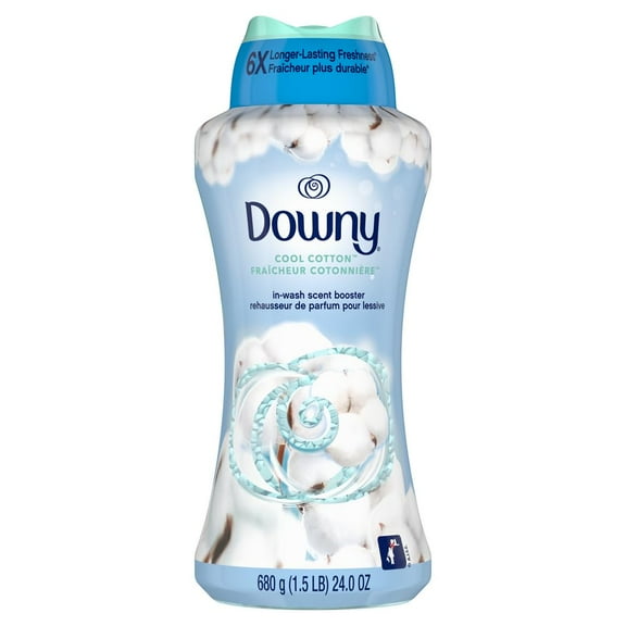 Downy In-Wash Laundry Scent Booster Beads, Cool Cotton, 24 oz
