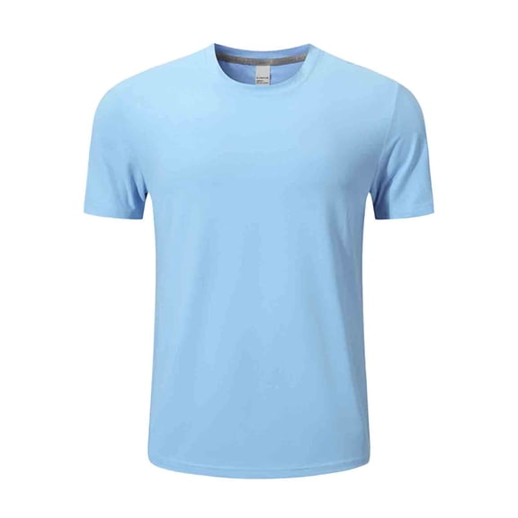 Einccm Men's Quick Dry T-Shirts Breathable Moisture Wicking Athletic Tee for Running Gym Workout Casual Wear Loose Fit Short Sleeve Crew Neck Solid Color Performance Top