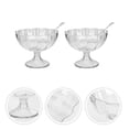 thumbnail image 3 of PENGXIANG 2 Ensembles de Coupes à Salade Transparentes Coupes à Pudding Multifonctions Verres à Dessert pour la Maison, 3 of 6