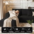 thumbnail image 4 of Liaroo 134.7" U-Shaped Modular Sectional Sofa with Chaise, Cloud Boneless Couch for Living Room, Apartment & Theater Room, No Assembly Required, 4 of 12