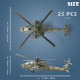 thumbnail image 2 of NUOTIE 1:72 Scale AH-64 Apache Quick Build Helicopter Model Kit Plastic Toy Assembly Military Helicopter Model Gift for Kids (25 Pieces), 2 of 6