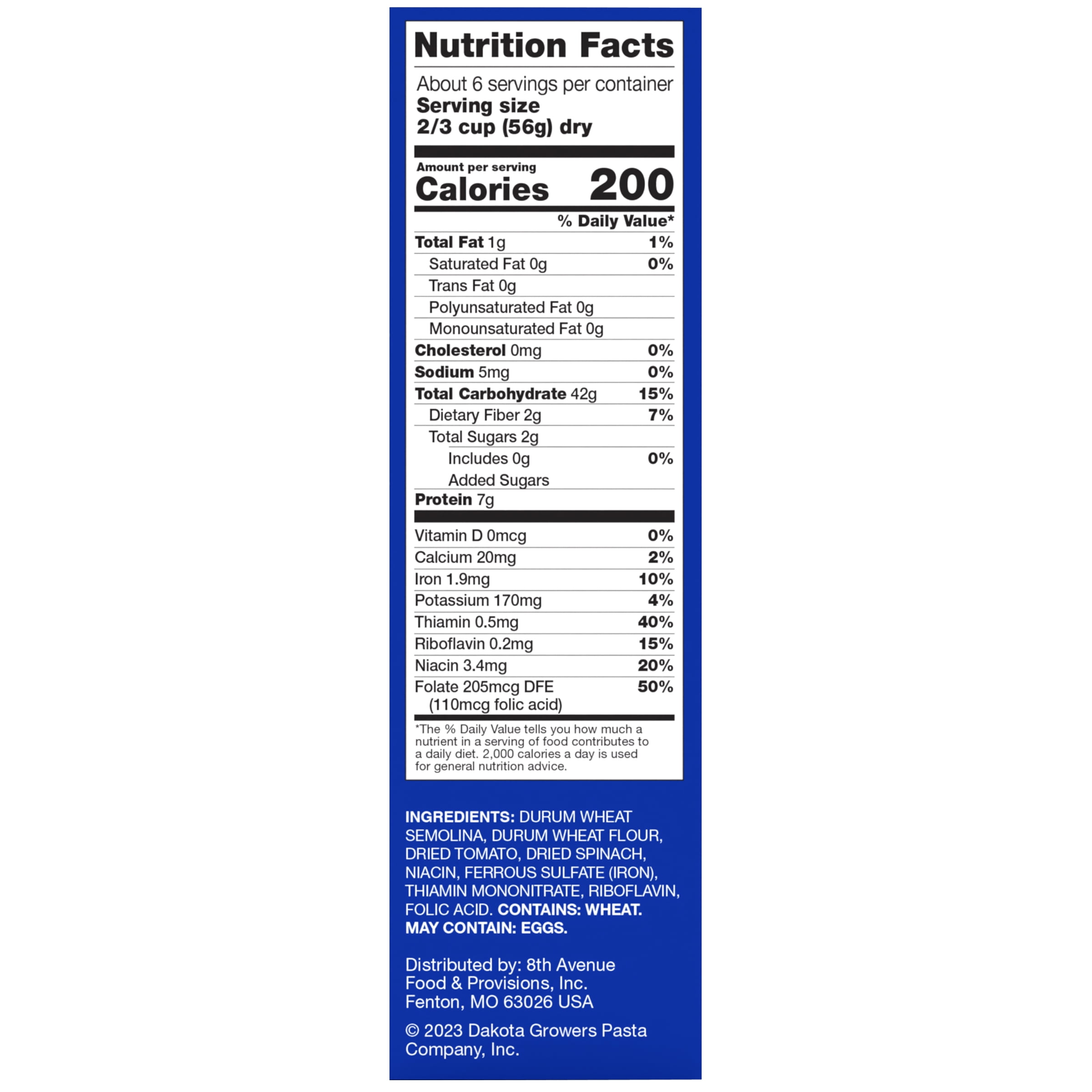Ronzoni Tricolor Rotini, 12 oz, Colorful Non-GMO Pasta Spirals, (Shelf Stable) Box
