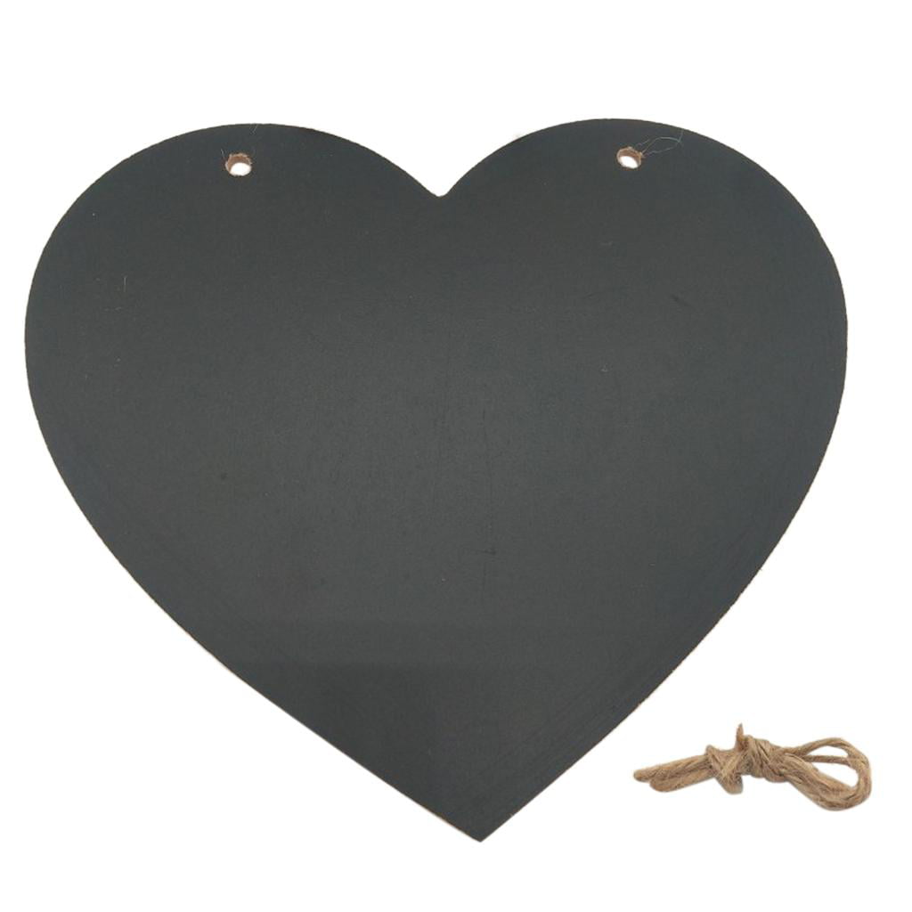 large 22cm handmade slate hanging heart chalkboard blackboard wedding 