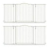 North States Deluxe Decor Baby Pet Metal Gate - Linen 38-72 Inches Wide (2 Pack)