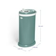 thumbnail image 4 of Ubbi Odor Locking Steel Diaper Pail, Baby Registry Must-Have, Open Water, 4 of 5