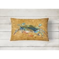 thumbnail image 2 of Carolines Treasures 8655PW1216 Crab Canvas Fabric Decorative Pillow, 12H x16W, multicolor, 2 of 3