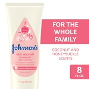 Johnson's Creamy Baby Body Oil, Coconut & Honeysuckle Scent, 8 fl. oz