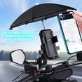 thumbnail image 4 of Soporte para Celular con Paraguas para Bicicleta y Motocicleta SH-3167 | Rotación 360°, Protección contra Sol y Lluvia, Compatible con Smartphones de 3.5" a 7.1, Paraguas de teléfono para el Sol, 4 of 6