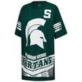thumbnail image 2 of Women's Gameday Couture Green Michigan State Spartans Perfect Score Mini T-Shirt Dress, 2 of 3