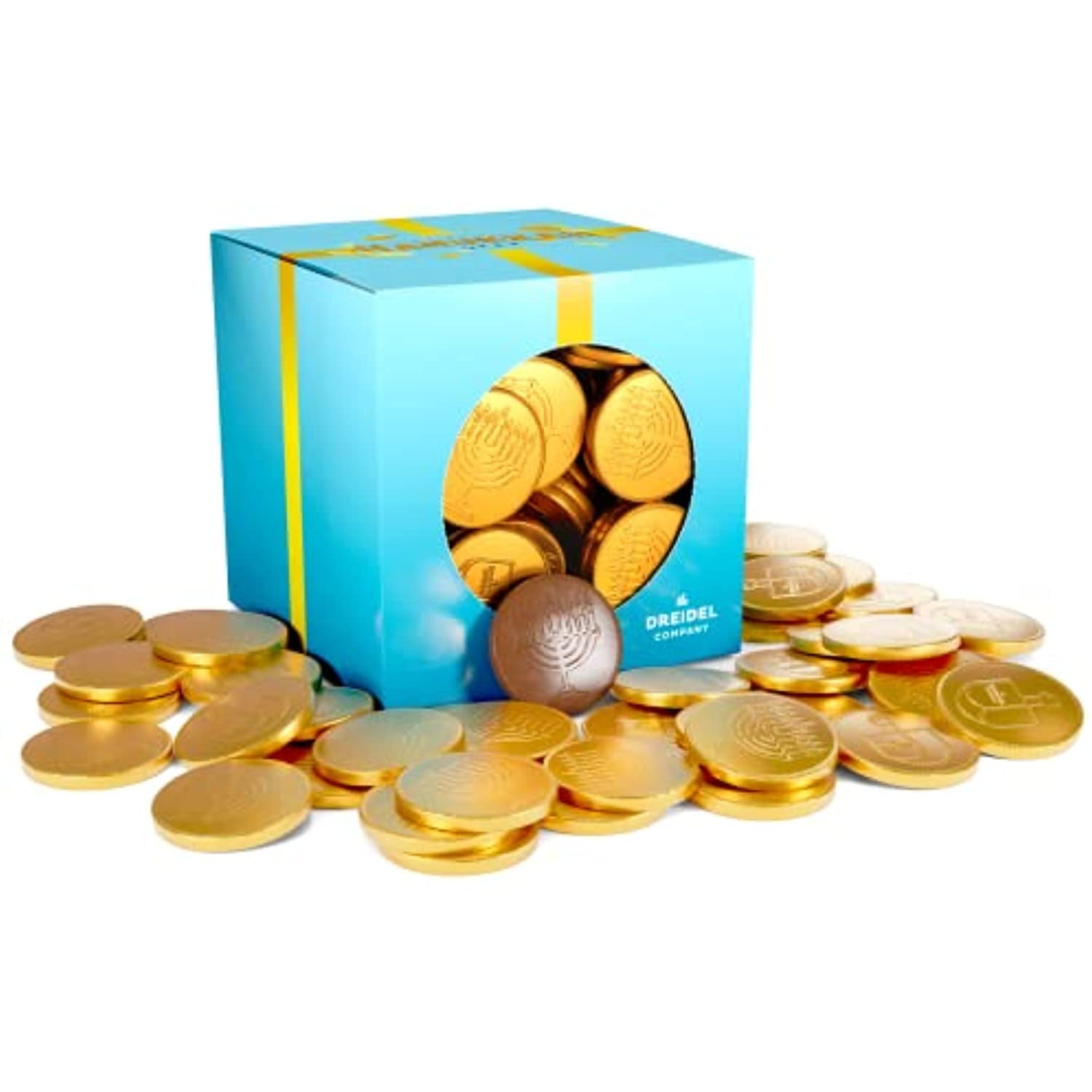 Hanukkah Chocolate Gelt NutFree Belgian Milk Chocolate Coins