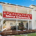 thumbnail image 4 of Large Christmas Banner Xmas Outdoor Decorations Yard Sign for Holiday Party, Home Decor for Garden House Fence Garage Indoor Gifts (C), 4 of 6